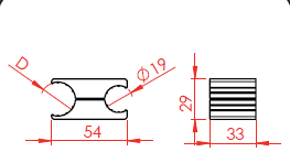 Aluminum Brake Clamp For 1" Tube