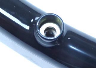 24" Pushrim-Soft, Black vinyl coated - X-Core