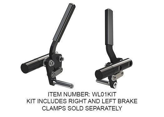 Right Black Aluminum Wheel Lock 7/8"