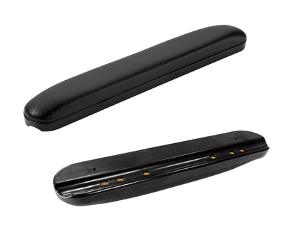 Padded Vinyl Full Length Armrest, Black