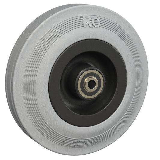 5x1.5" (125 x 37.5mm) Wheel With Solid Rubber Tire
