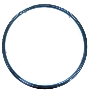 24" Pushrim-Soft, Black vinyl coated - X-Core