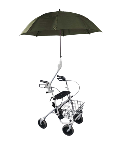 Brown/Green Umbrella For Walkers/Wheelchairs/Scooter