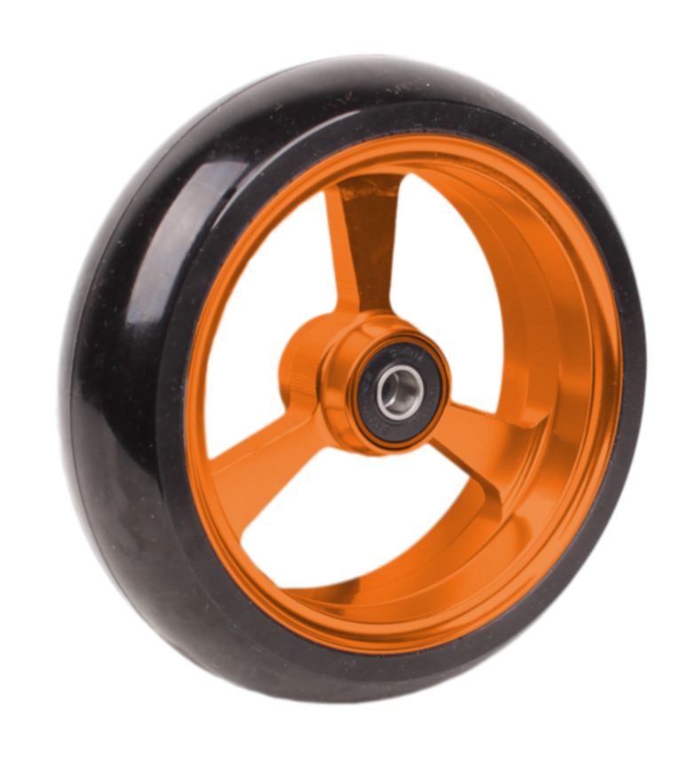 5x1.4" (125mmx25mm)  Orange Frog Legs Caster