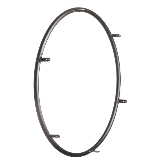 24" Pushrim Black Anodized Aluminum