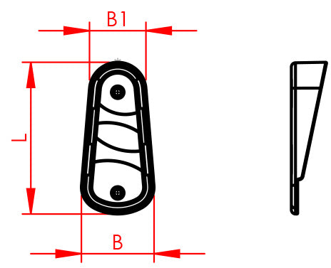 7" Foot Rest Shell