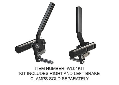 Left Black Aluminum Wheel Lock 7/8"
