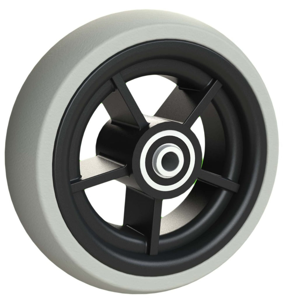 5x1.5" (125 x 60mm) Solid Rubber Wheel