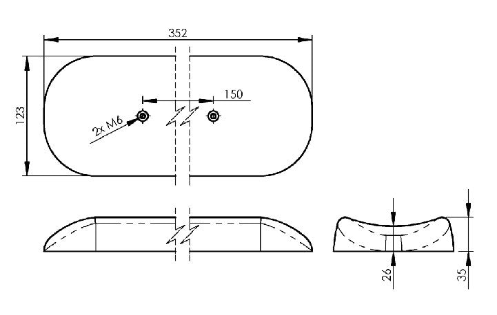13.8" Arm Support